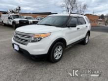 2012 Ford Explorer 4x4 Sport Utility Vehicle, Service light on for low tire pressure Runs & Moves) (