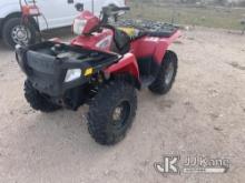 2009 Polaris Sportsman 800 All-Terrain Vehicle Not Running, No Power, Condition Unknown, Seat Damage