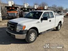 2014 Ford F150 4x4 Extended-Cab Pickup Truck Runs & Moves) (Hard steering) (Seller States: Starts Ha