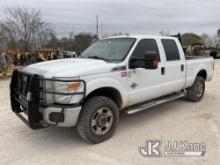 2016 Ford F250 4x4 Crew-Cab Pickup Truck Runs & Moves) (Slight Power Steering Belt Squeal, Power Ste