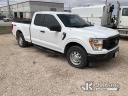 (Odessa, TX) 2021 Ford F150 4x4 Extended-Cab Pickup Truck Runs & Moves) (Three Tires Low On Air, Tpm