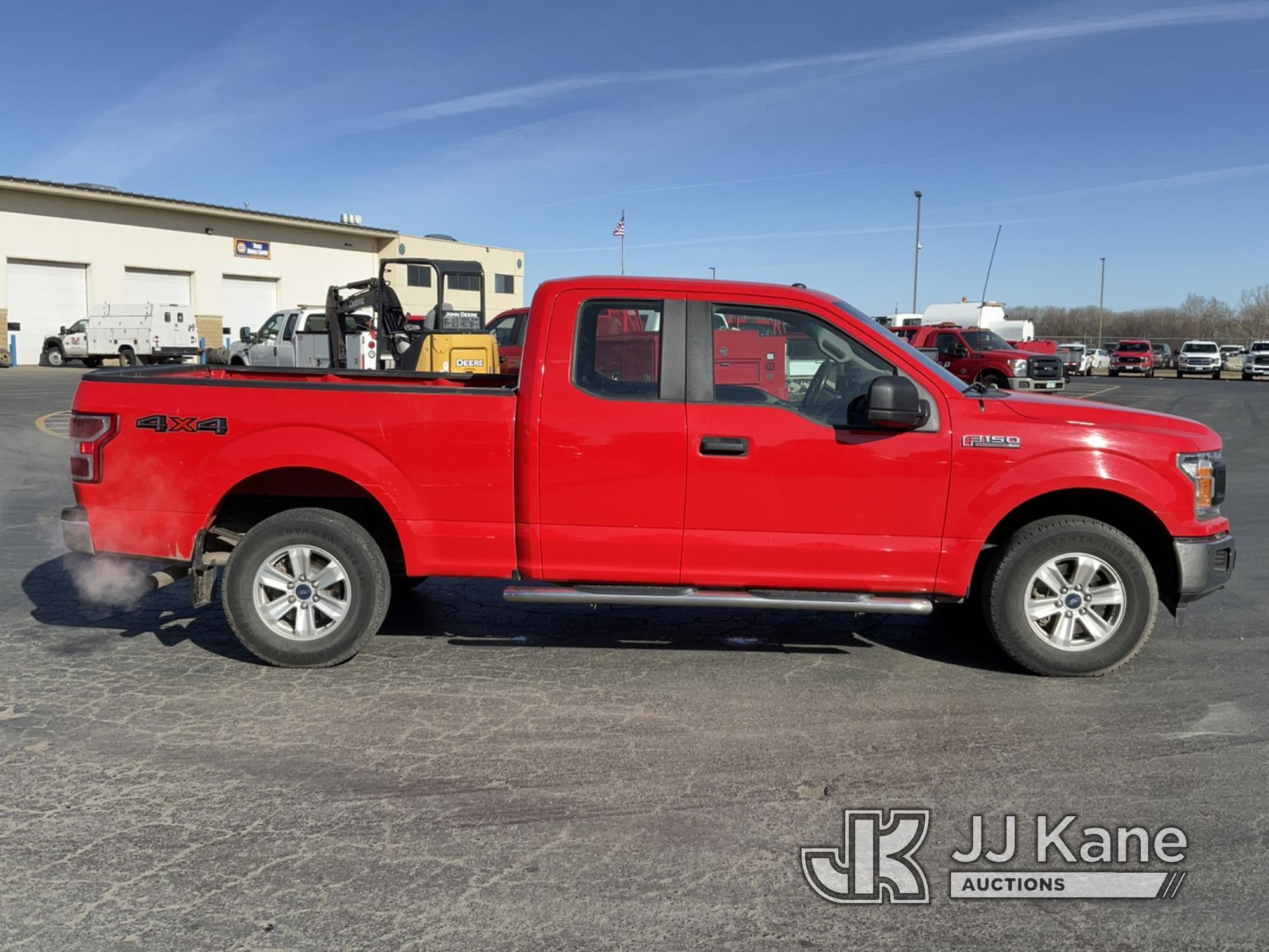 (Maple Lake, MN) 2018 Ford F150 4x4 Extended-Cab Pickup Truck Runs And Moves. Check Engine Light On.