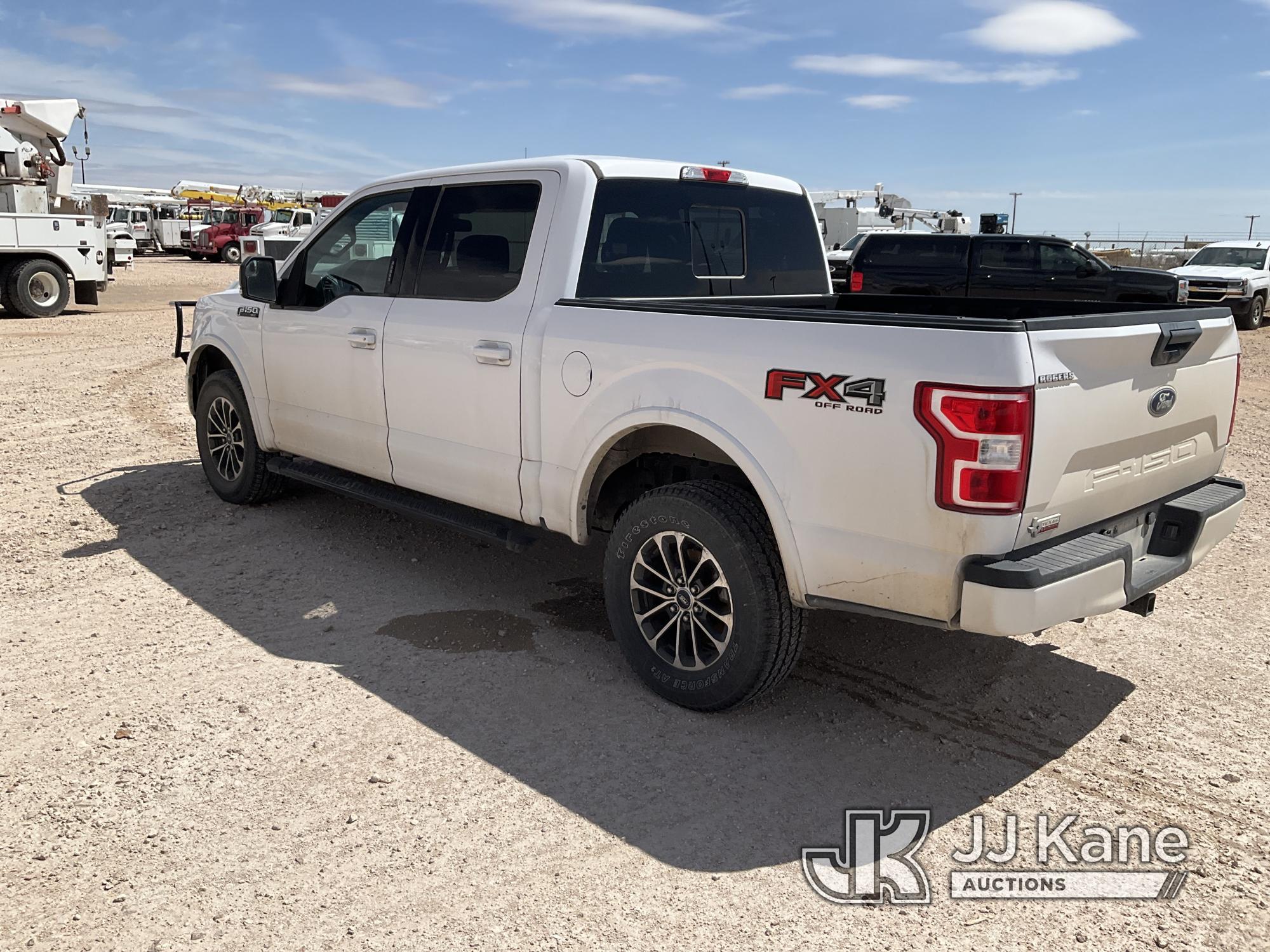 (Odessa, TX) 2019 Ford F150 4x4 Crew-Cab Pickup Truck Runs & Drives) (Rear Passenger Door Does Not O