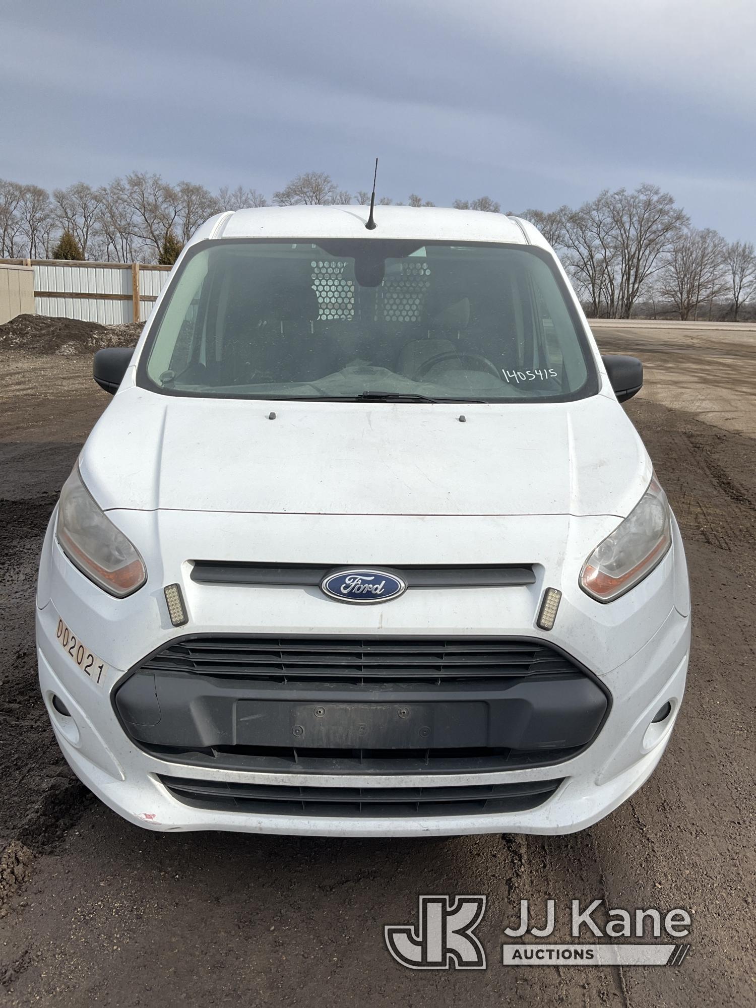 (South Beloit, IL) 2014 Ford Transit Connect Cargo Van Runs, Hard To Move When Warm-No Reverse-Trans