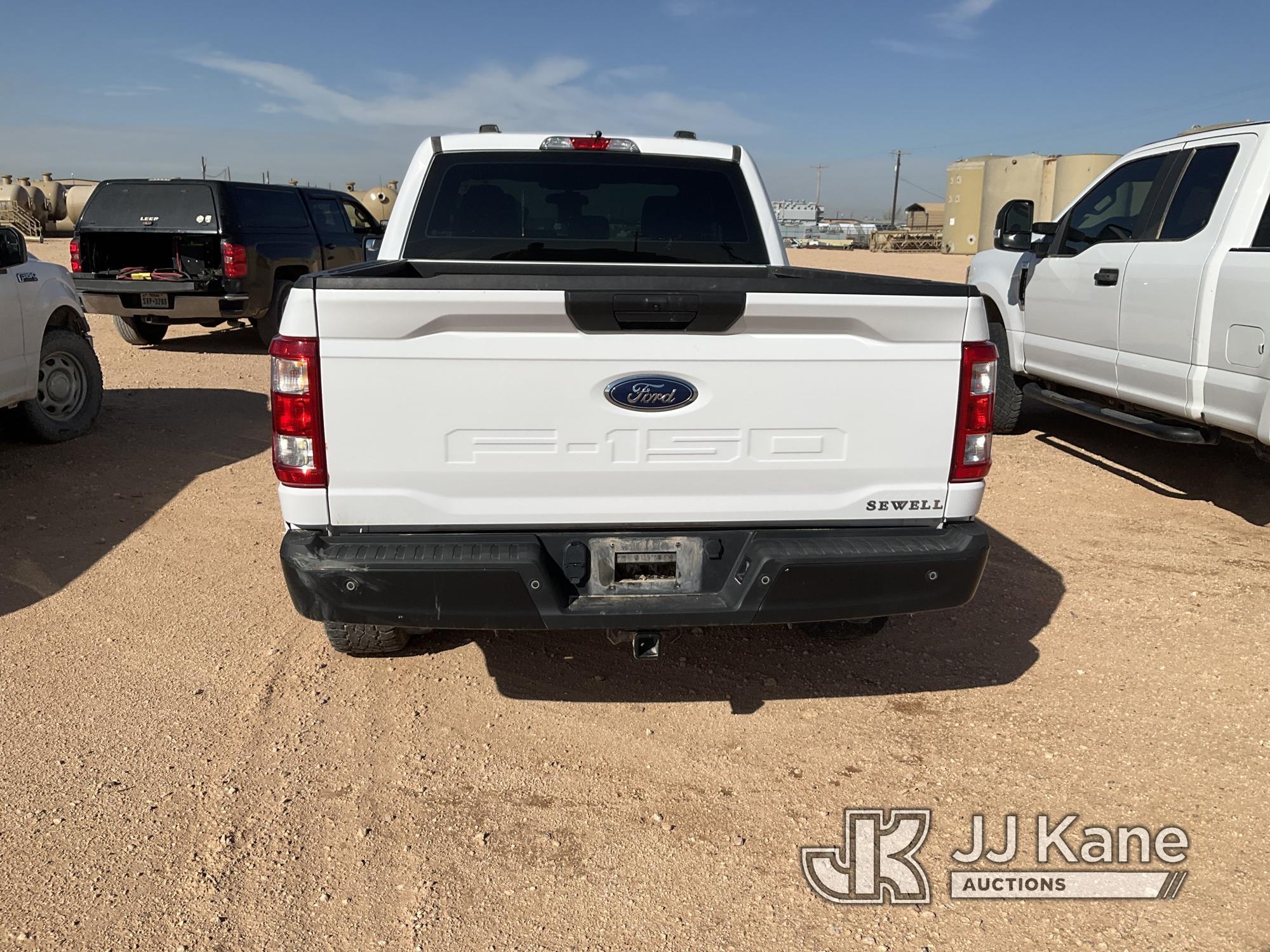 (Midland, TX) 2021 Ford F150 4x4 Extended-Cab Pickup Truck Starts, Runs and Moves) ( Per Seller, Fra