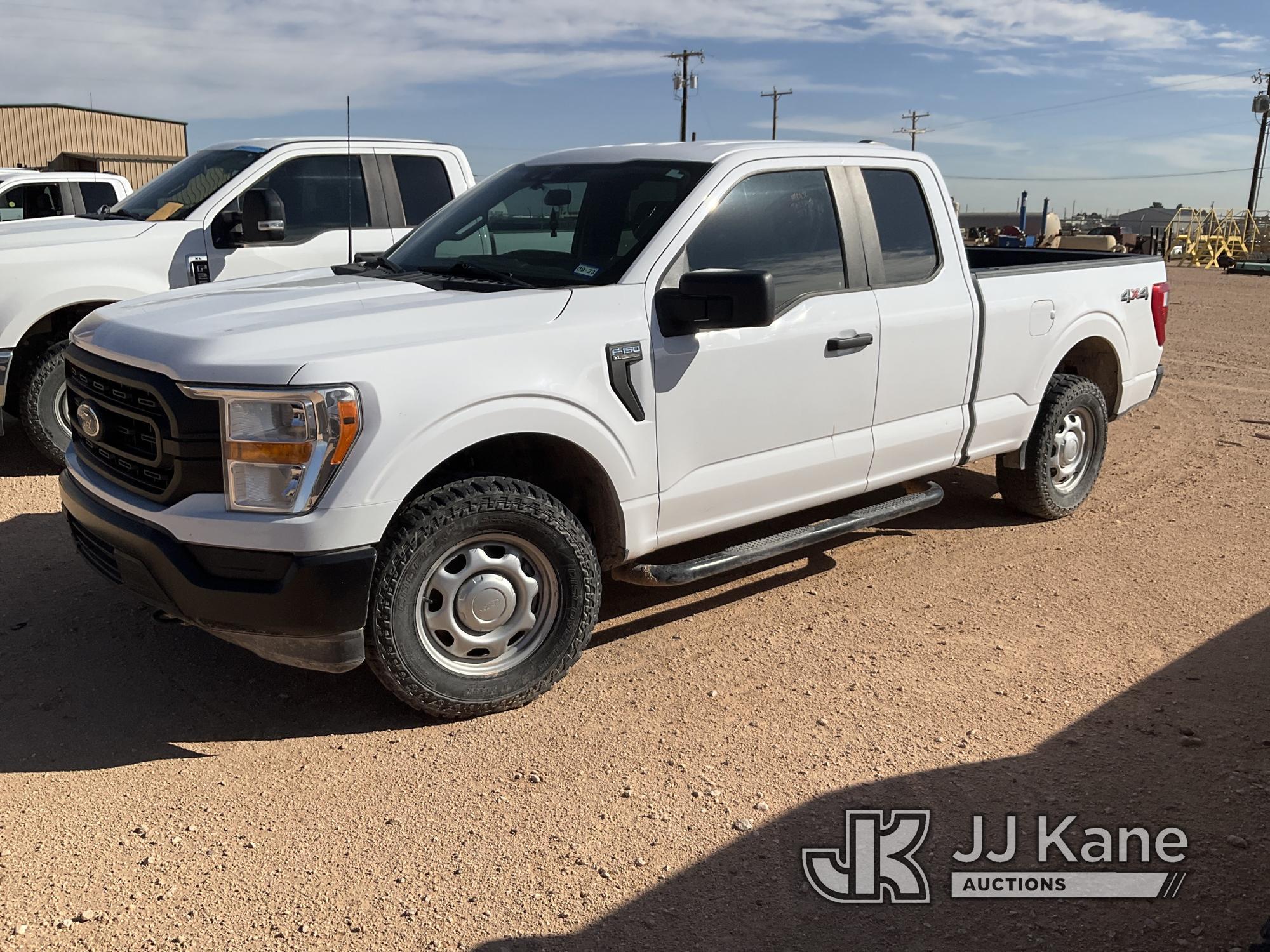 (Midland, TX) 2021 Ford F150 4x4 Extended-Cab Pickup Truck Starts, Runs and Moves) ( Per Seller, Fra