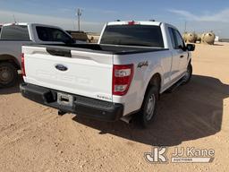 (Midland, TX) 2021 Ford F150 4x4 Extended-Cab Pickup Truck Starts, Runs and Moves) ( Per Seller, Fra