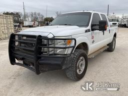 (Alvin, TX) 2012 Ford F250 4x4 Crew-Cab Pickup Truck Runs & Moves)  (Check Engine Light Is On, Minor