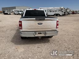 (Odessa, TX) 2021 Ford F150 4x4 Crew-Cab Pickup Truck Runs & Moves, 4WD System Needs Service, Tailga