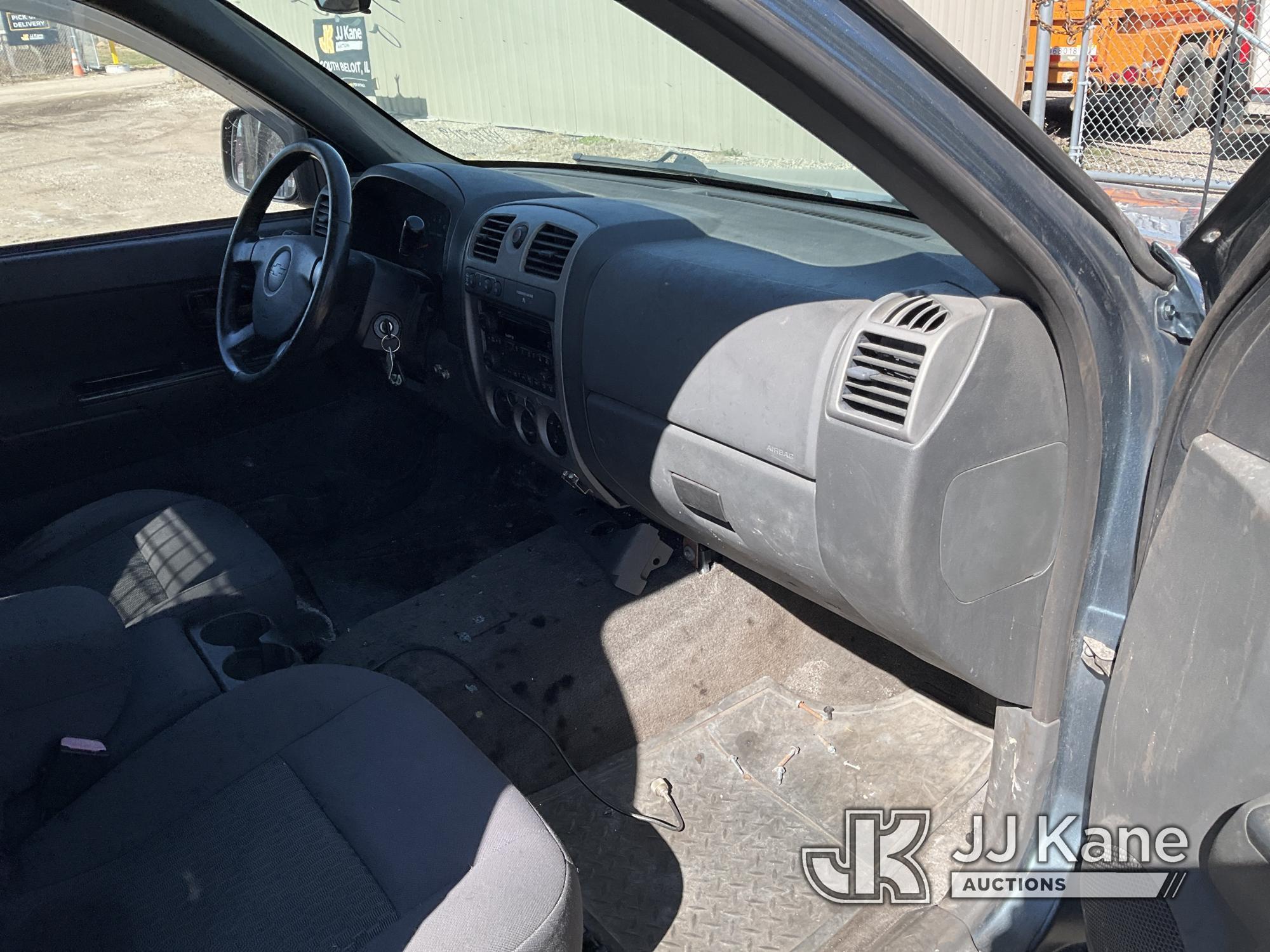 (South Beloit, IL) 2006 Chevrolet Colorado 4x4 Pickup Truck Starts, Runs, Moves, Service 4WD Light,