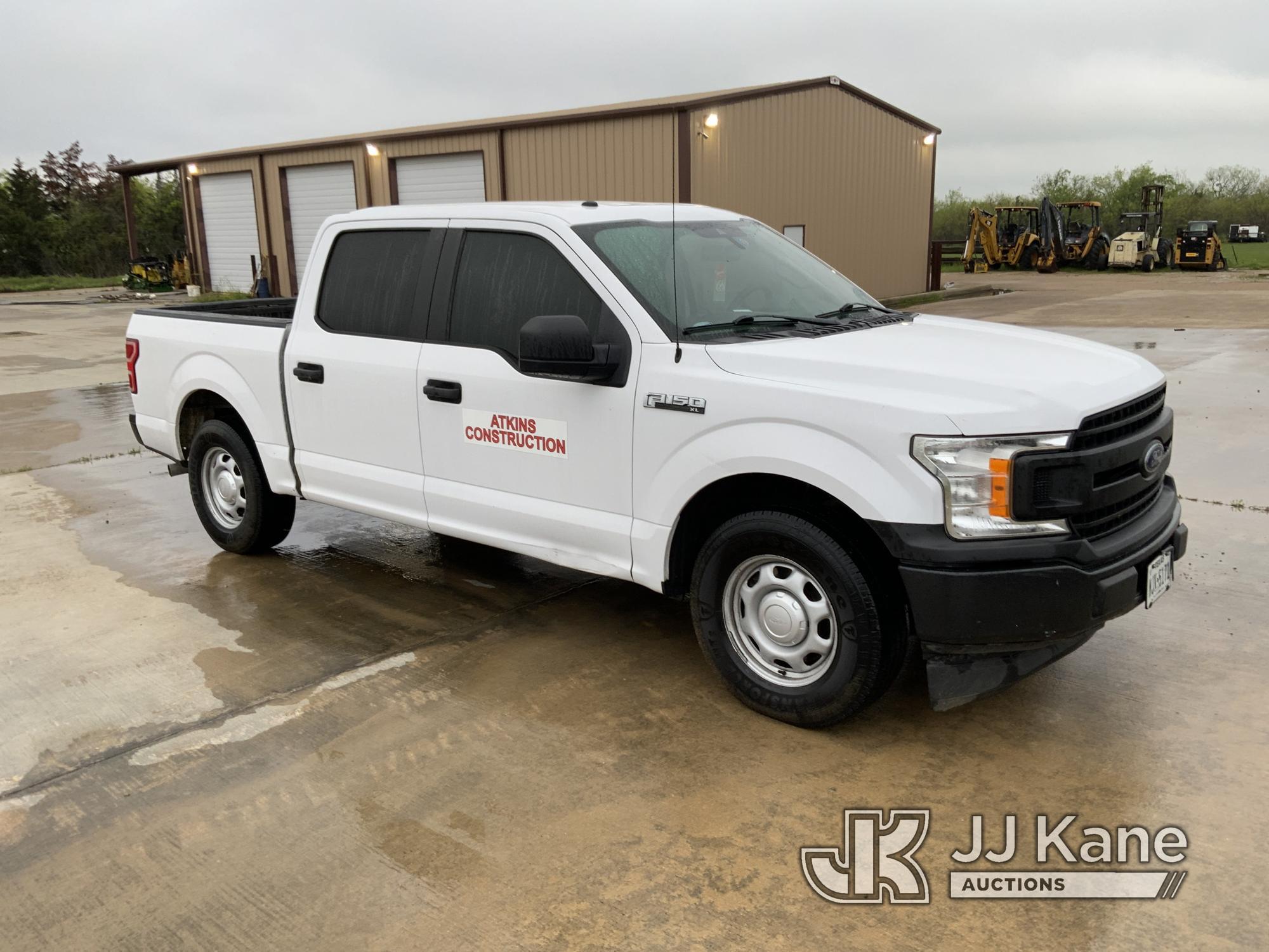 (Midlothian, TX) 2019 Ford F150 Crew-Cab Pickup Truck Runs. Moves. Cracked windshield. Body damage