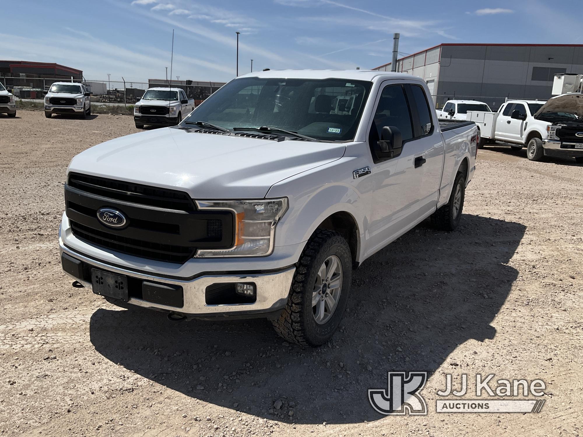 (Odessa, TX) 2019 Ford F150 4x4 Extended-Cab Pickup Truck Runs & Drives) (Minor Paint And Body Damag