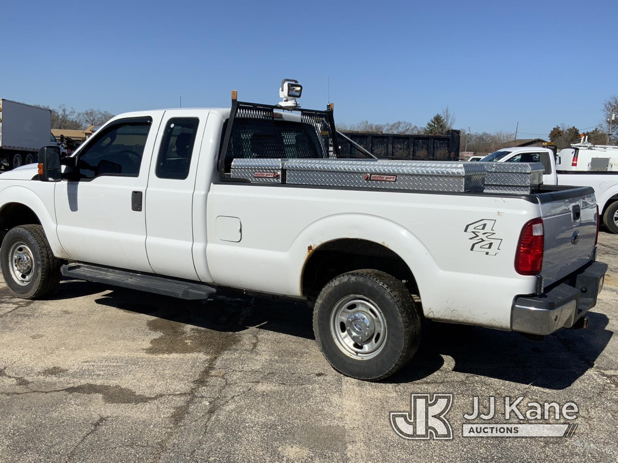 (South Beloit, IL) 2016 Ford F250 4x4 Extended-Cab Pickup Truck, with Go Light, Bulkhead and Weather