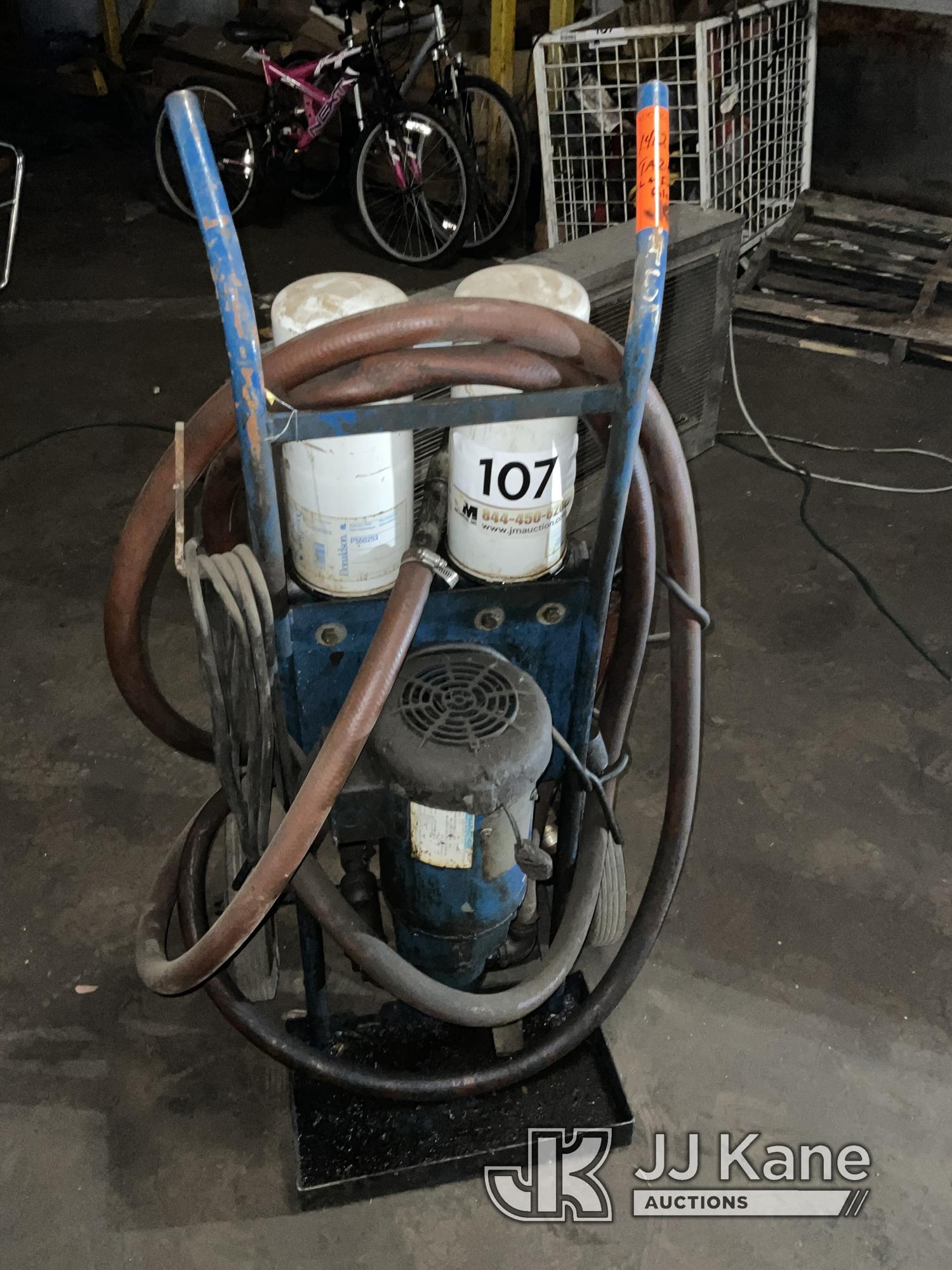 (Harvey, IL) Oil and Fuel Portable Transfer Pumps (Untested Condition Unknown.) NOTE: This unit is b