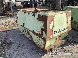 (Kansas City, MO) 1999 Sullair 185 Air Compressor, skid mtd Non-Running, Parts Machine