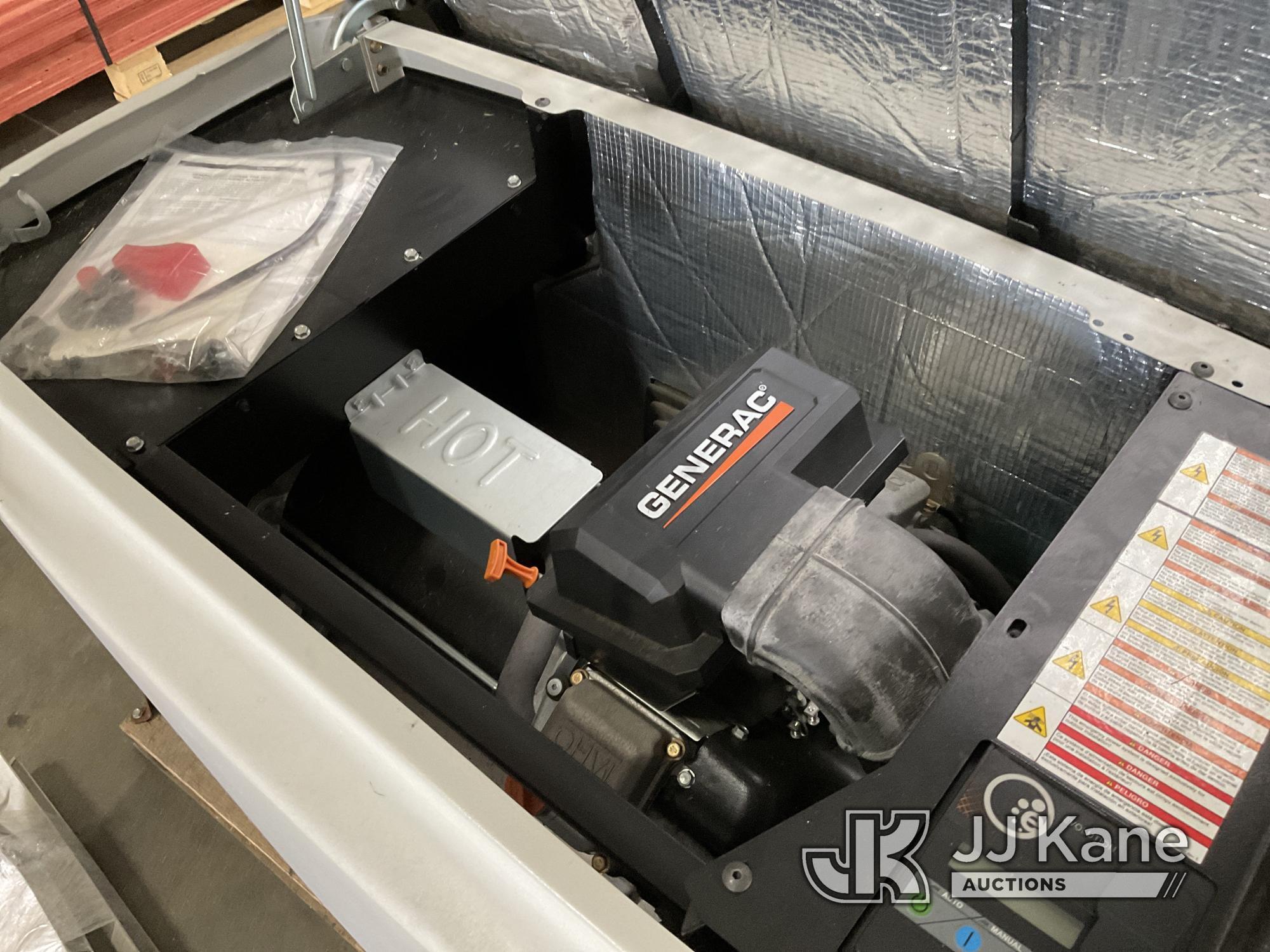 (Houston, TX) Generac Guardian Series 22 KW Generator per seller, runs and operates, has new transfe