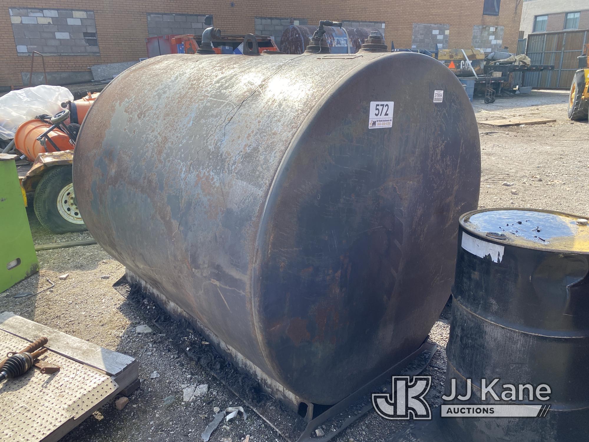 (Harvey, IL) United Laboratories Diesel Tank NOTE: This unit is being sold AS IS/WHERE IS via Timed