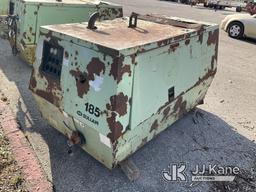 (Kansas City, MO) 1999 Sullair 185 Air Compressor, skid mtd Non-Running, Parts Machine