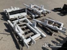 (4) Skids Of Rear Pole Racks For Digger Derrick & Receiver Hitches NOTE: This unit is being sold AS 
