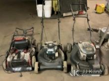 (3) Lawnmowers (Conditions Unknown ) NOTE: This unit is being sold AS IS/WHERE IS via Timed Auction 