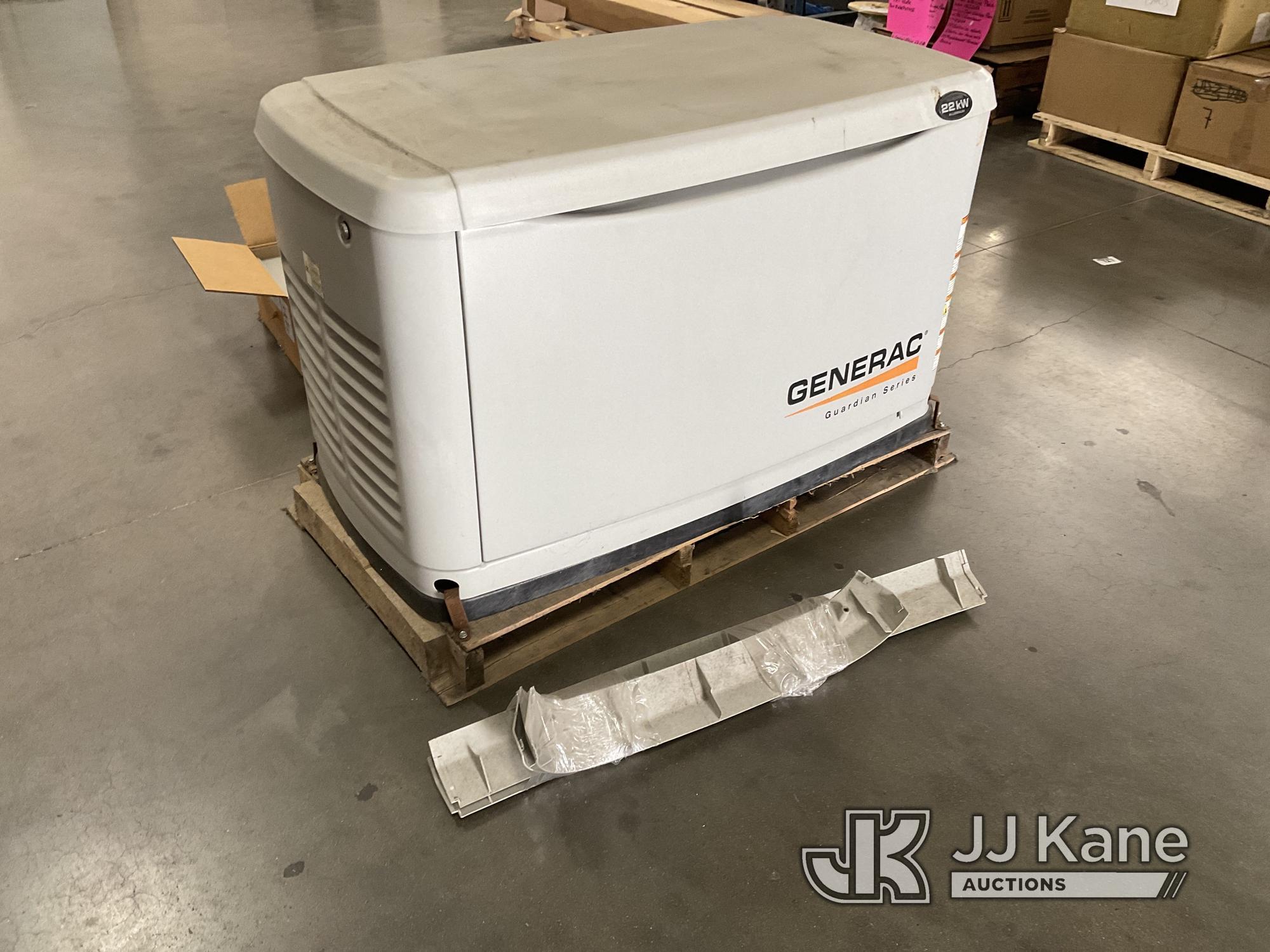 (Houston, TX) Generac Guardian Series 22 KW Generator per seller, runs and operates, has new transfe