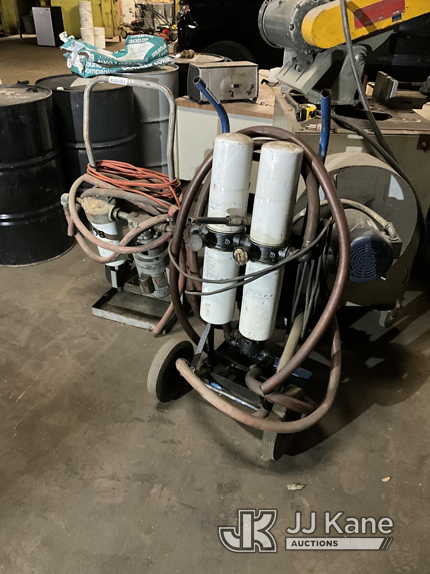 (Harvey, IL) Oil and Fuel Portable Transfer Pumps (Untested Condition Unknown.) NOTE: This unit is b