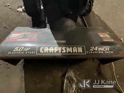 (Harvey, IL) Craftsman 5.0 HP Electric Start Snowblower. 24in Clearing Path. Model 536 886440 S/N 92