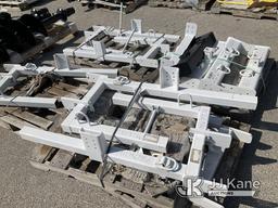 (Kansas City, MO) (4) Skids Of Rear Pole Racks For Digger Derrick & Receiver Hitches NOTE: This unit