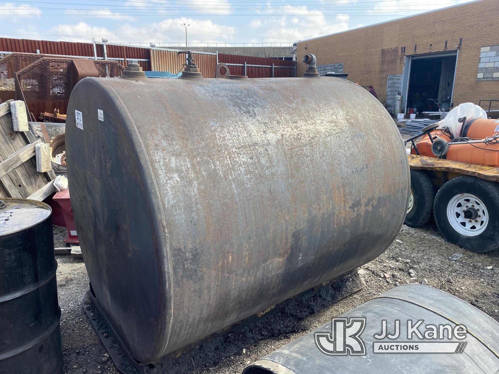 (Harvey, IL) United Laboratories Diesel Tank NOTE: This unit is being sold AS IS/WHERE IS via Timed