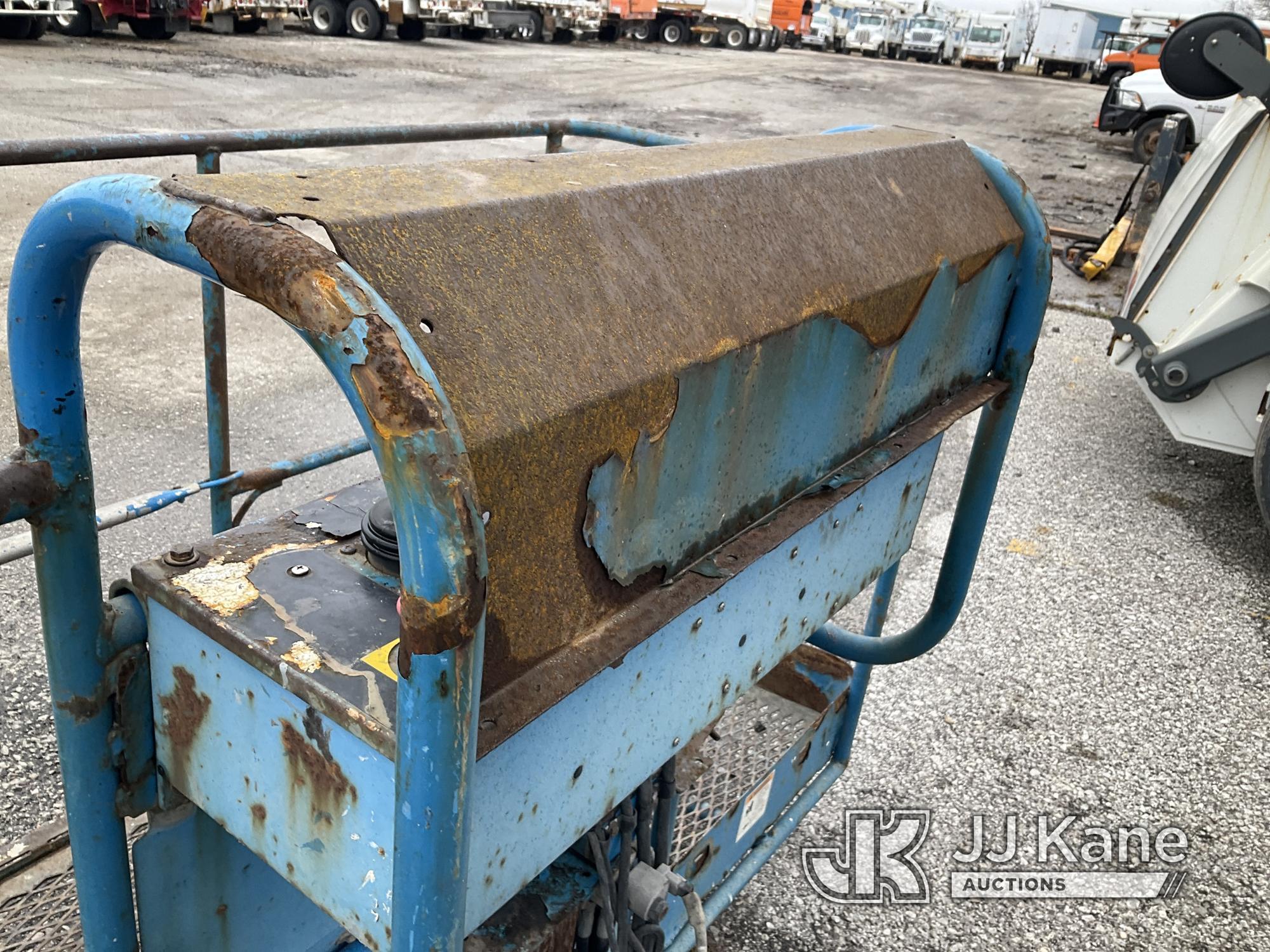 (Kansas City, MO) 2008 Genie Z60/34 Self-Propelled Manlift Runs Rough, Hard To Start, Moves & Operat