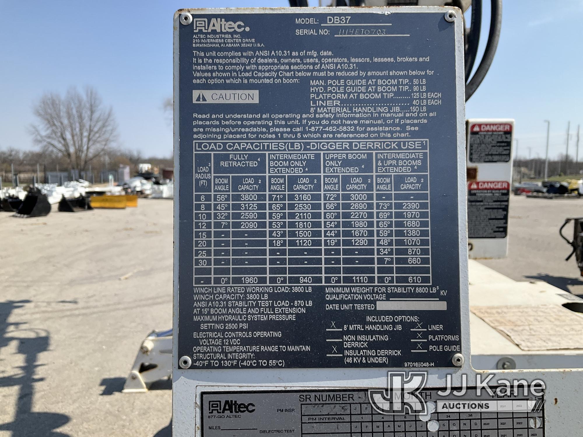 (Kansas City, MO) Altec DB37 Runs, Moves, & Operates