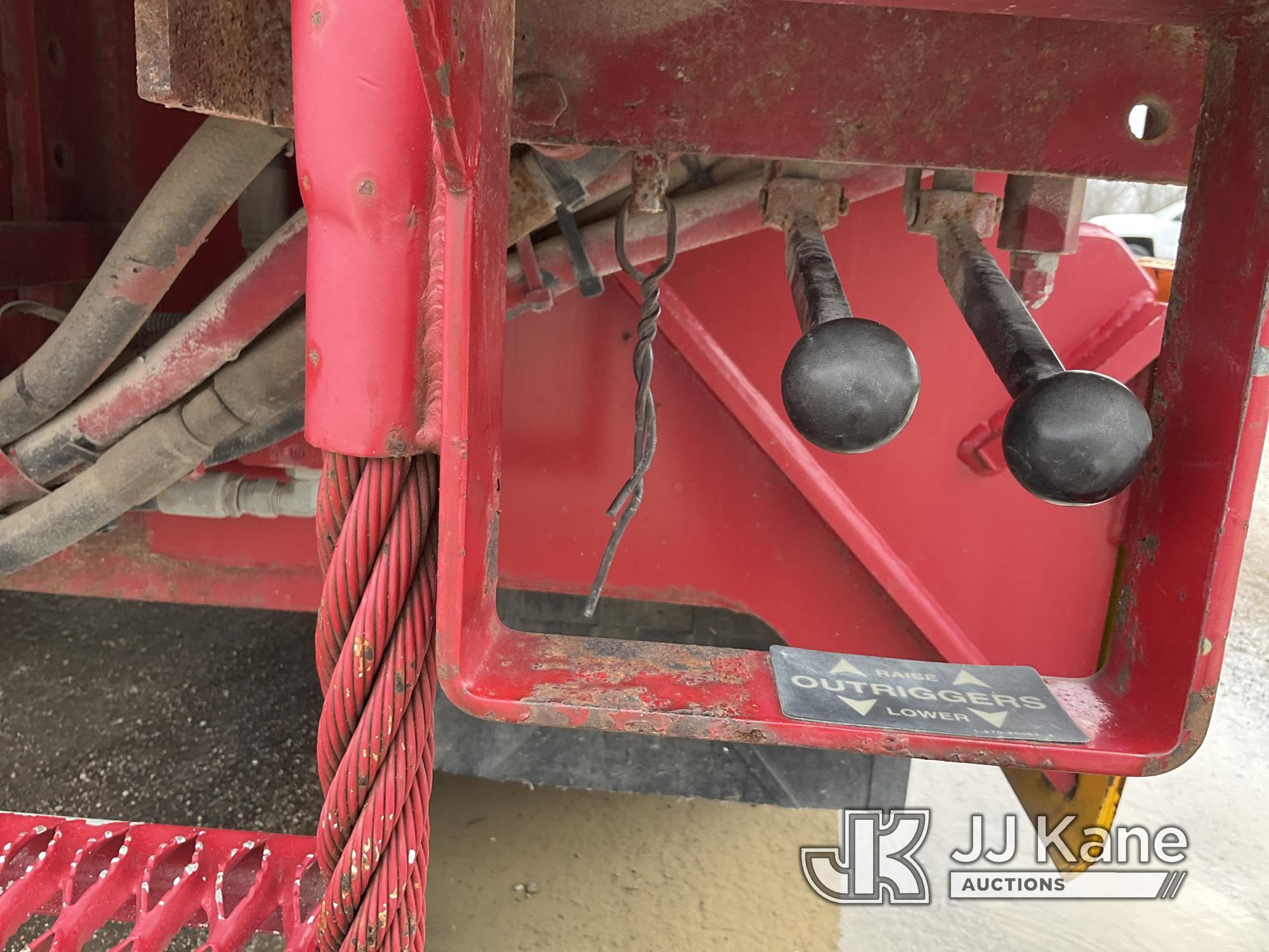 (Kansas City, MO) Altec D945TR, Digger Derrick rear mounted on 1997 GMC C7500 Utility Truck Runs & M