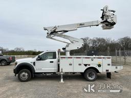 (Conway, AR) Altec AT41M, Articulating & Telescopic Material Handling Bucket Truck mounted behind ca