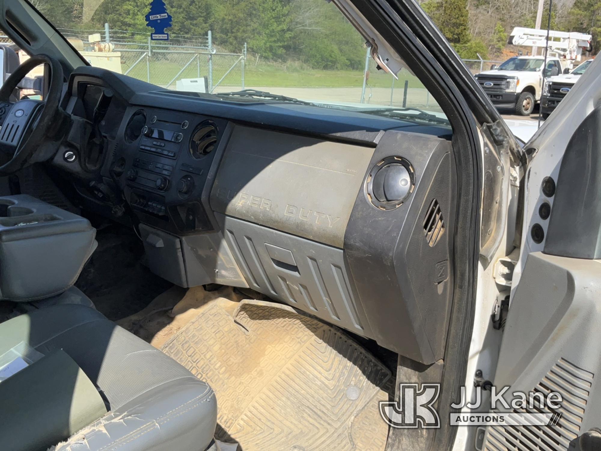 (Conway, AR) 2011 Ford F-450 SD Crew-Cab Service Truck Runs & Moves) (Jump To Start, Idles Rough, Re