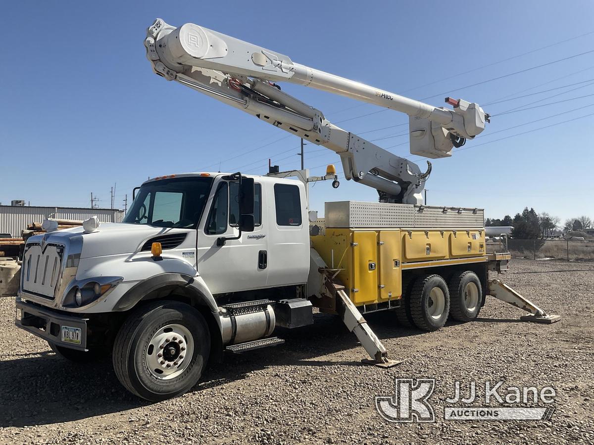 (Spencer, IA) Altec AM55E, Over-Center Material Handling Bucket rear mounted on 2010 International 7