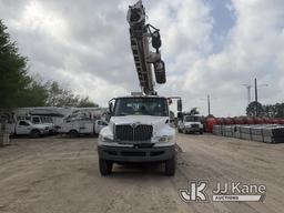 (Cypress, TX) Altec DC47-TR, Digger Derrick rear mounted on 2016 International 4300 DuraStar Utility