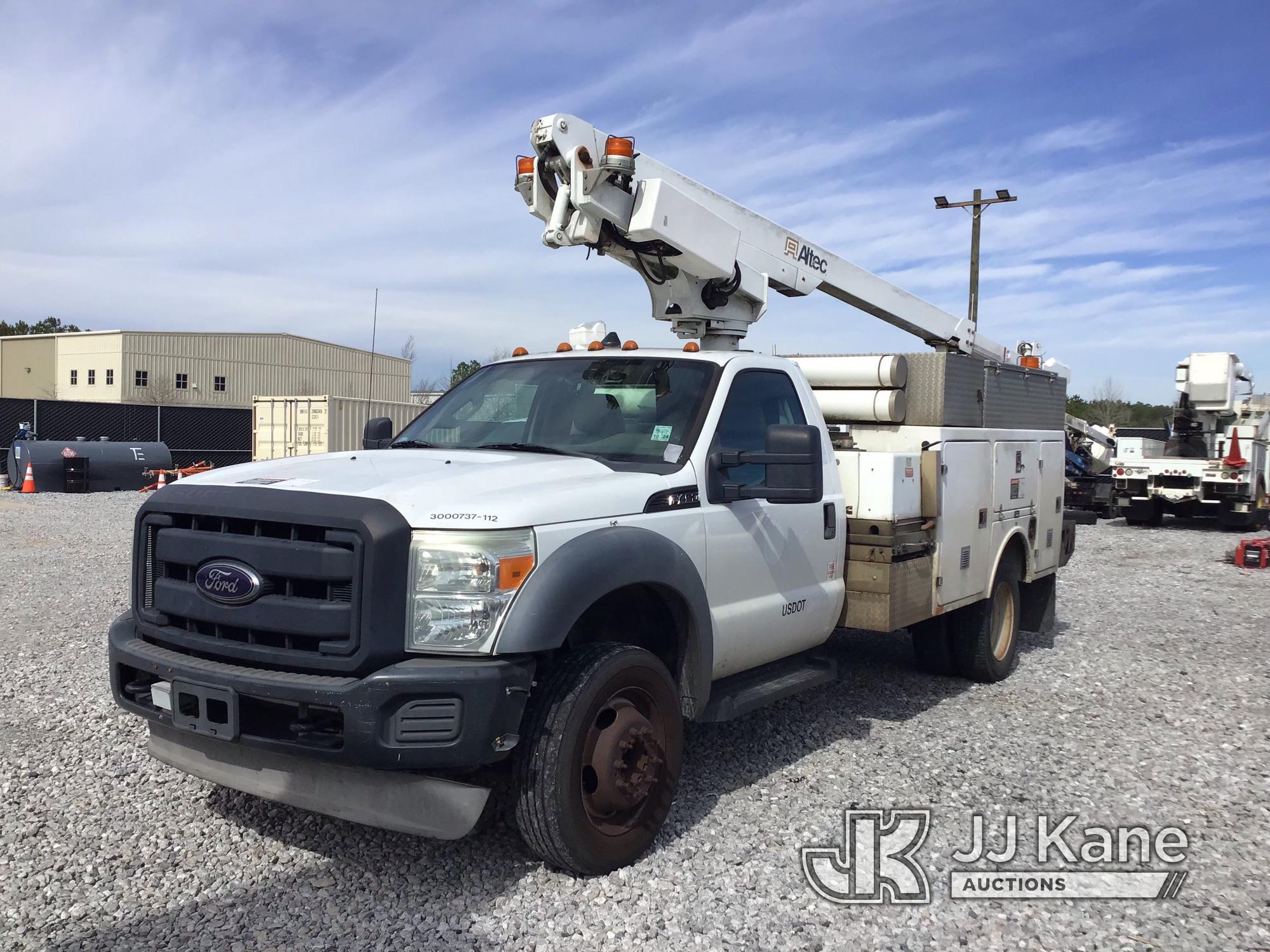 (Covington, LA) Altec AT200A, Telescopic Non-Insulated Bucket Truck mounted behind cab on 2012 Ford