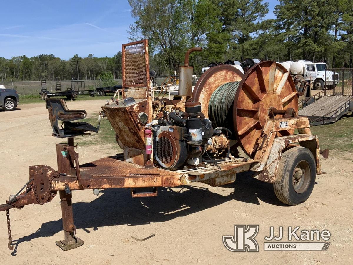 (Tyler, TX) 1975 TSE Single-Drum Puller, trailer mtd No Title) (Runs, Needs Battery