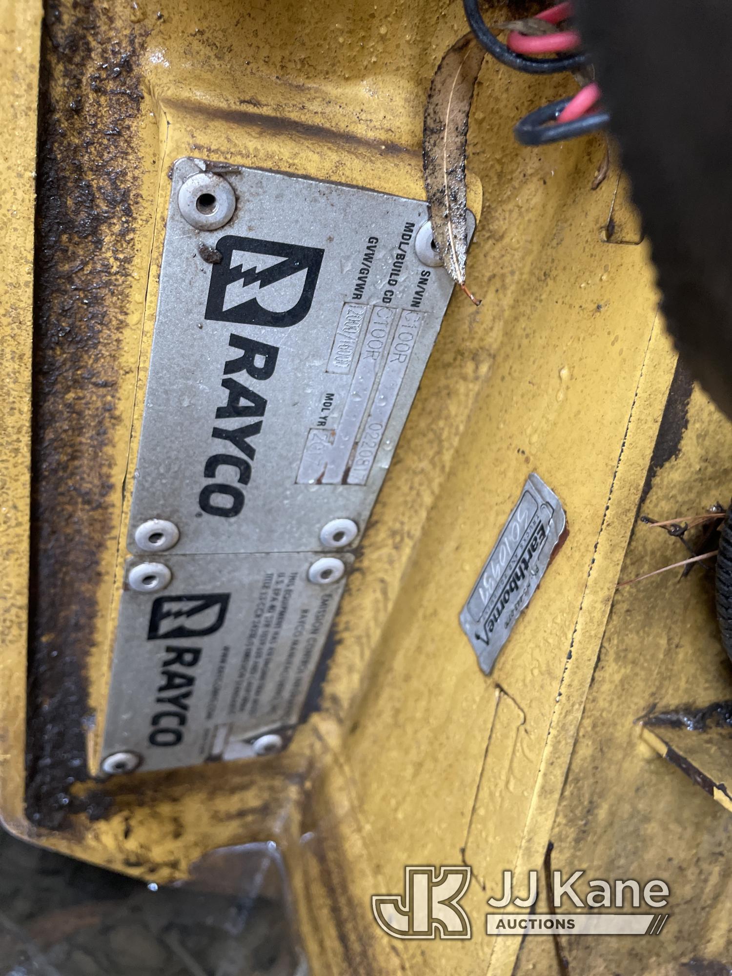 (Oklahoma City, OK) 2017 Rayco C100 Skid Steer Loader, Item 1412155 is attached. PLEASE SALE TOGETHE