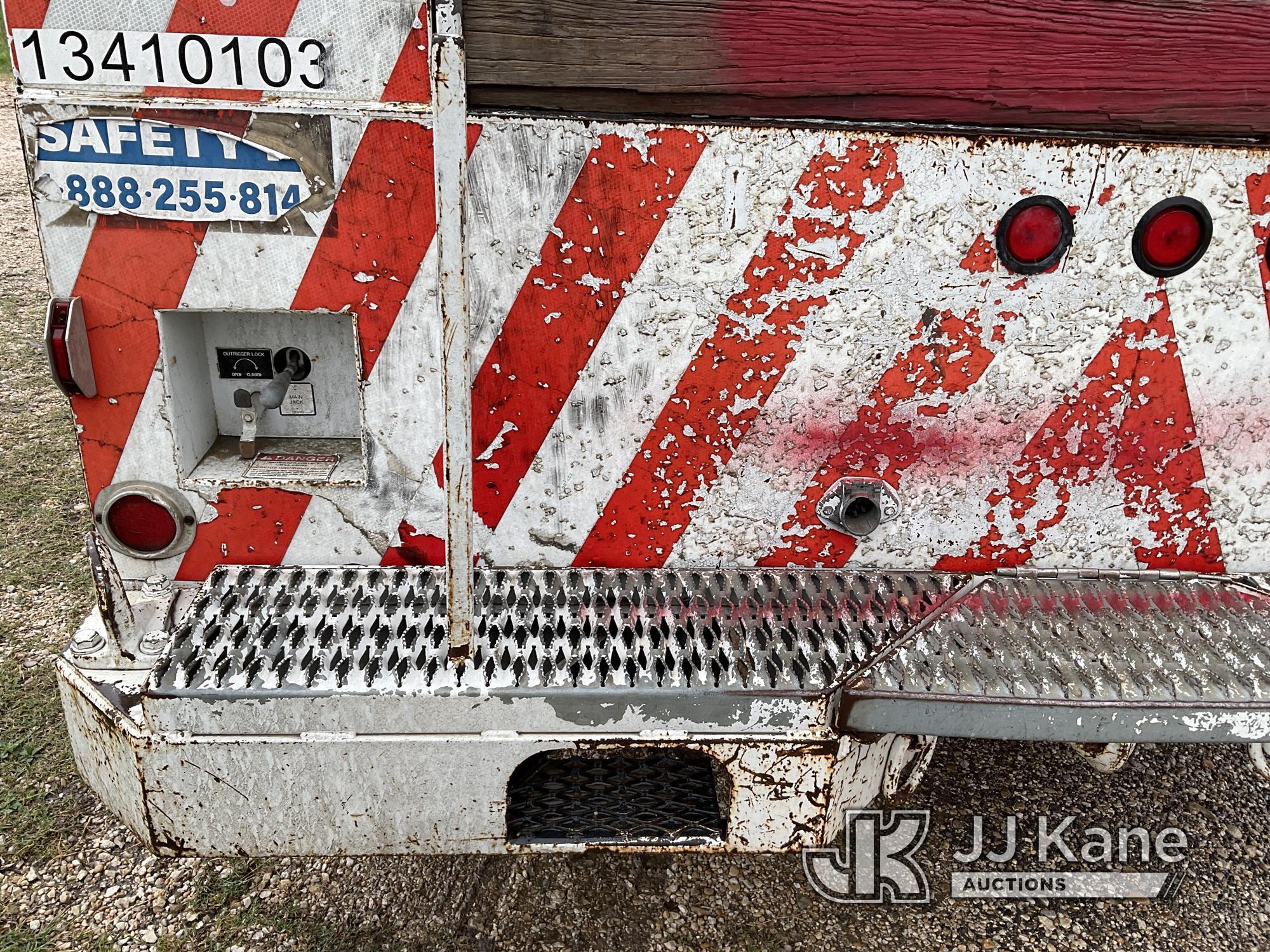 (San Antonio, TX) Terex/Telelect HiRanger 5FC-55, Bucket Truck mounted behind cab on 2003 Ford F750