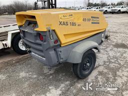 (Kansas City, MO) 2010 Atlas Copco XAS 185 Air Compressor Runs