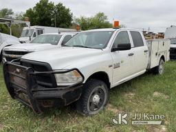 (San Antonio, TX) 2014 RAM 2500 4x4 Crew-Cab Service Truck Not Running, Condition Unknown) (Key Miss