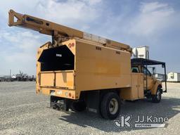 (Hawk Point, MO) HiRanger/Terex XT55, Over-Center Bucket Truck mounted behind cab on 2013 Ford F750