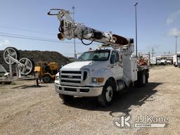 (Waxahachie, TX) Altec DC47-TR, Digger Derrick rear mounted on 2015 Ford F750 Flatbed/Utility Truck