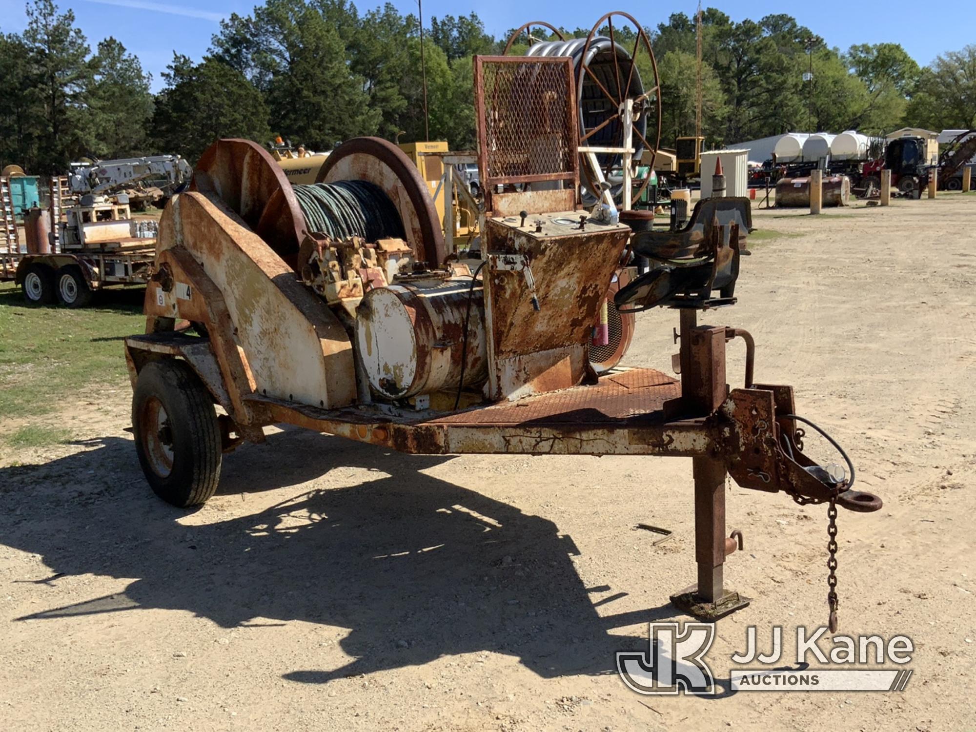 (Tyler, TX) 1975 TSE Single-Drum Puller, trailer mtd No Title) (Runs, Needs Battery