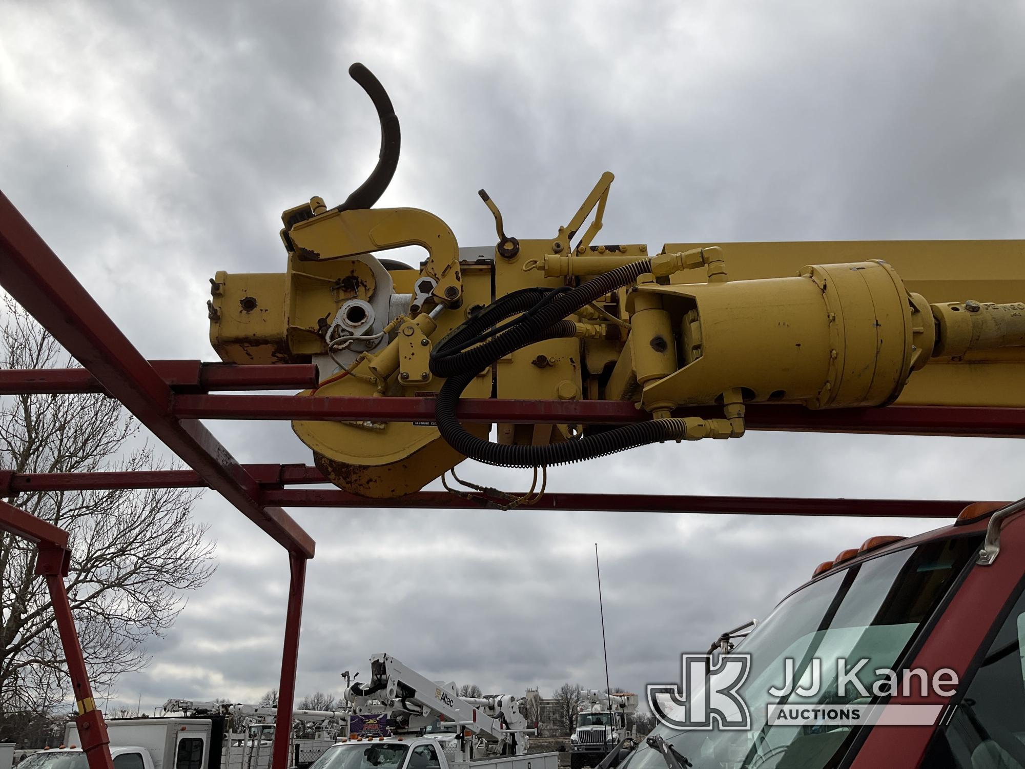 (Kansas City, MO) Altec D945TR, Digger Derrick rear mounted on 1997 GMC C7500 Utility Truck Runs & M