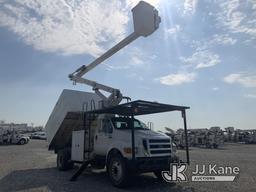 (Hawk Point, MO) HiRanger/Terex XT55, Over Center Bucket Truck mounted behind cab on 2012 Ford F750