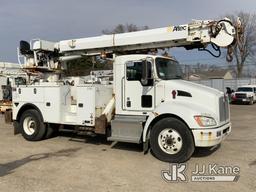 (South Beloit, IL) Altec DC47-TR, Digger Derrick rear mounted on 2017 Kenworth T370 Utility Truck Ru