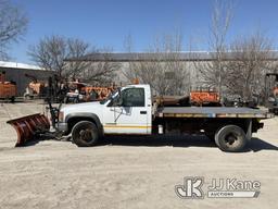 (Des Moines, IA) 1996 GMC Sierra 3500 4x4 Flatbed/Dump Truck Runs & Moves) (No Longer Starts, Need B