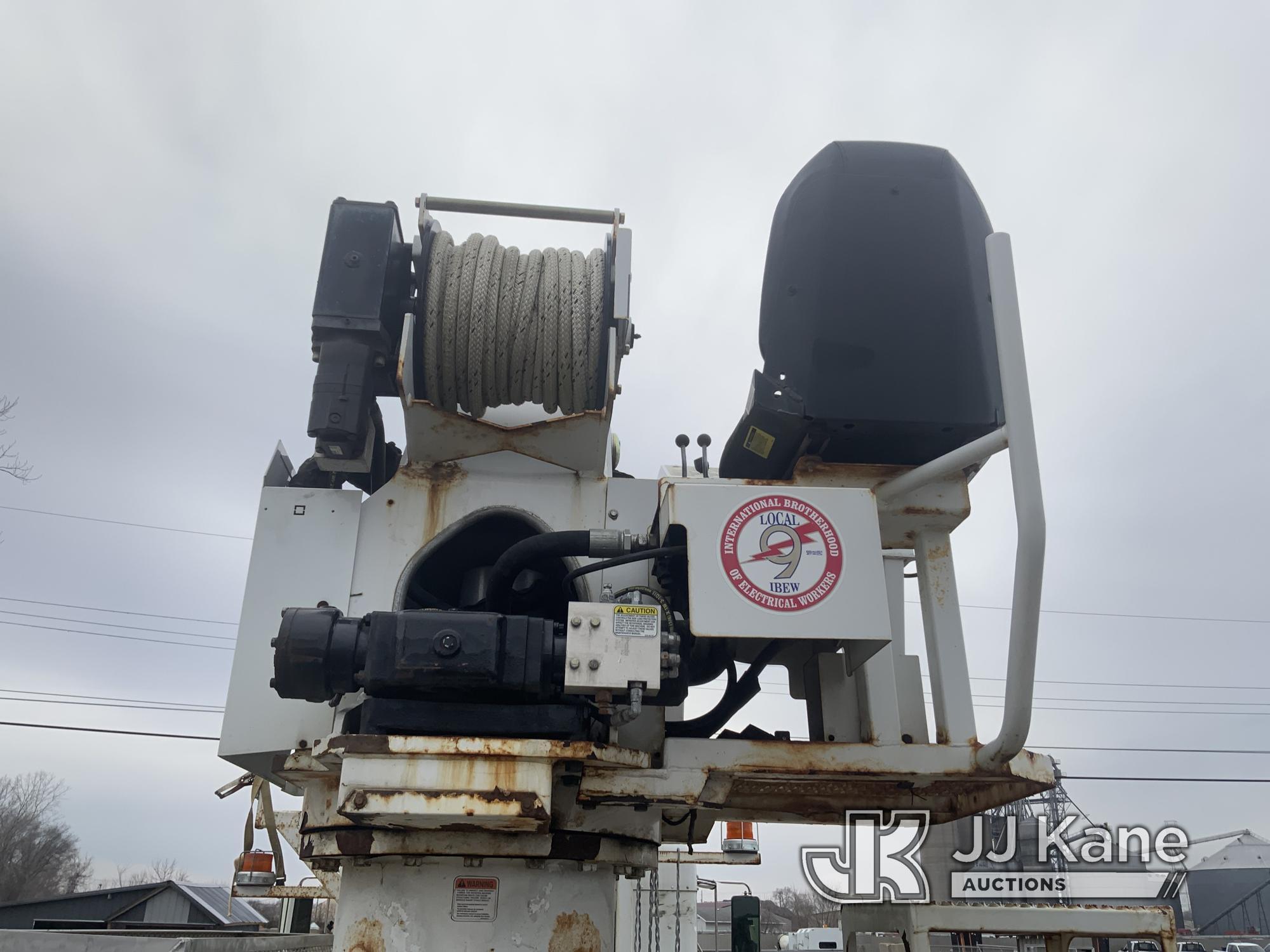 (South Beloit, IL) Altec DC47-TR, Digger Derrick mounted on 2016 Kenworth T300 Utility Truck Runs, M